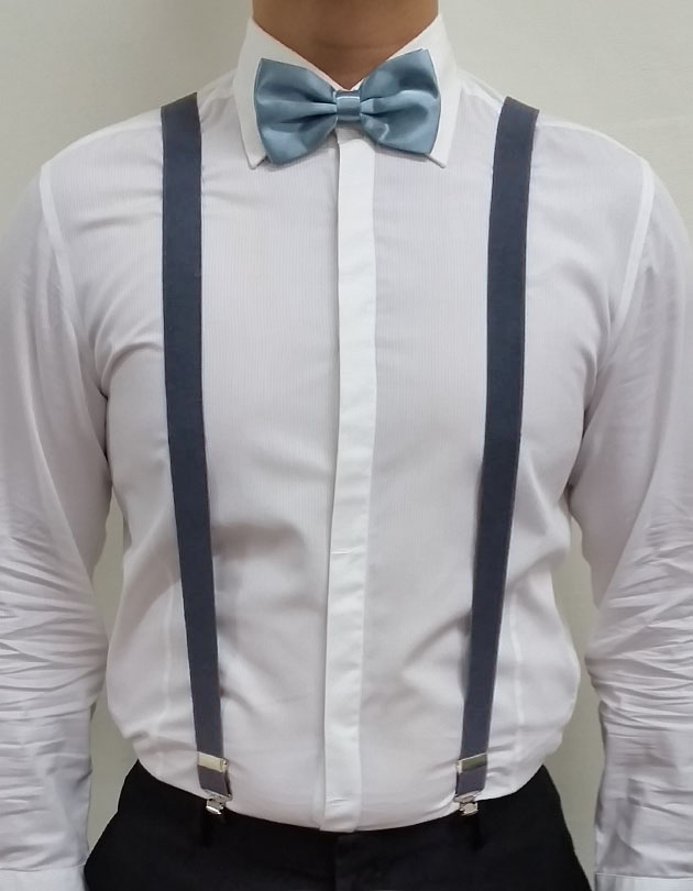 Suspenders in Grey